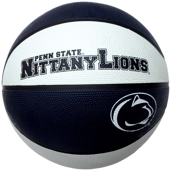 official size navy & white basketball with Penn State Nittany Lions and Athletic Logo